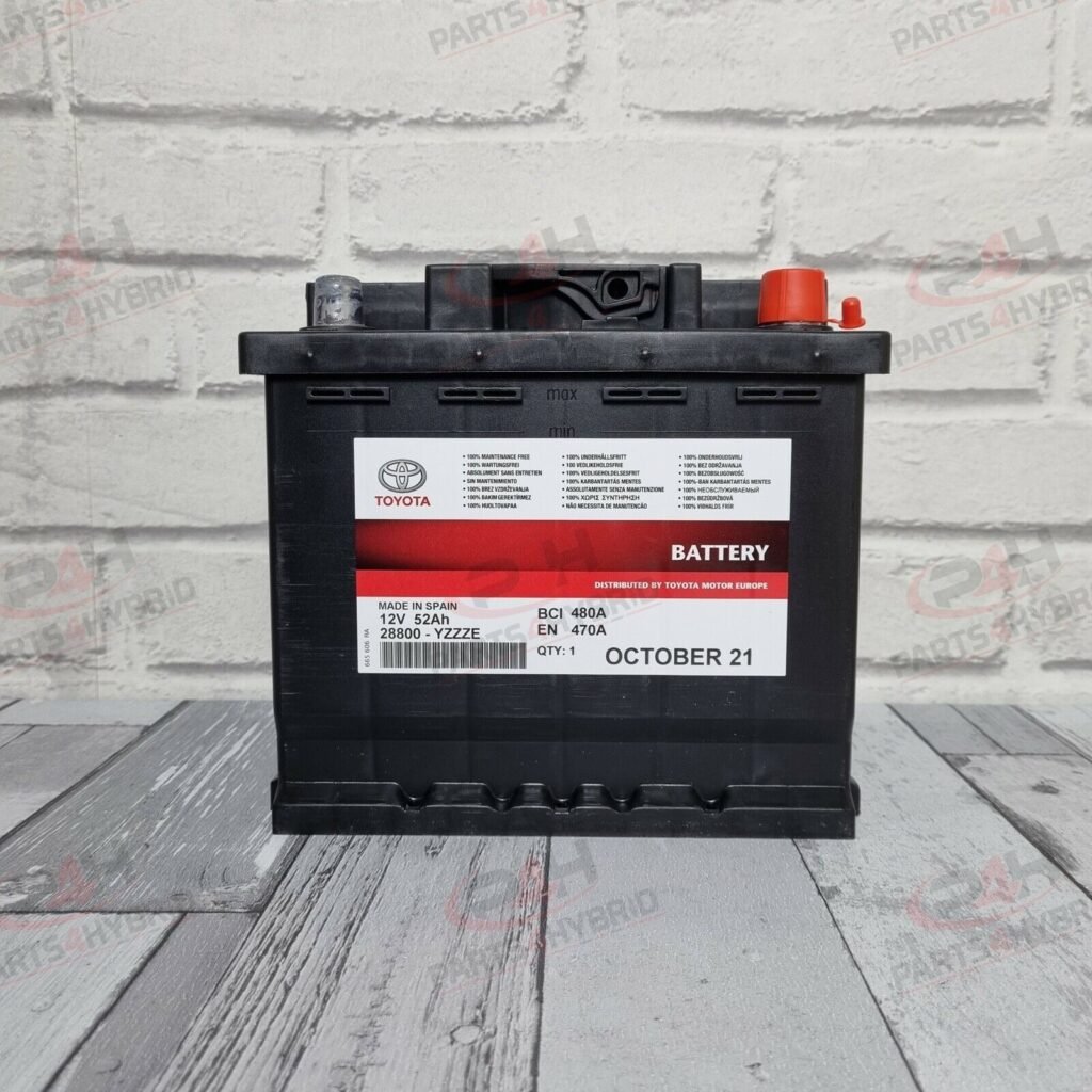 GENUINE TOYOTA 12V BATTERY 52AH 28800YZZZE FITS CHR HYBRID 4TH GEN