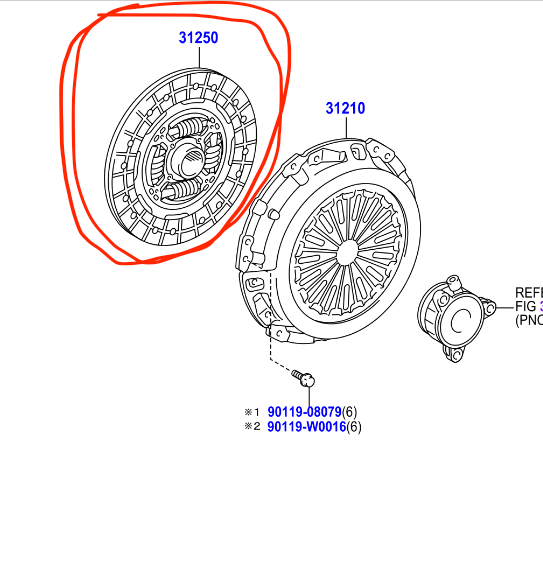 Genuine Toyota Auris Clutch Kit Oem Part 31001-YZZ02 Fits Corolla & Yaris - Image 3