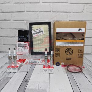 Genuine Toyota Prius Plugin Service Kit 2018-2021 5W30 Oil Spark Plugs & Filters