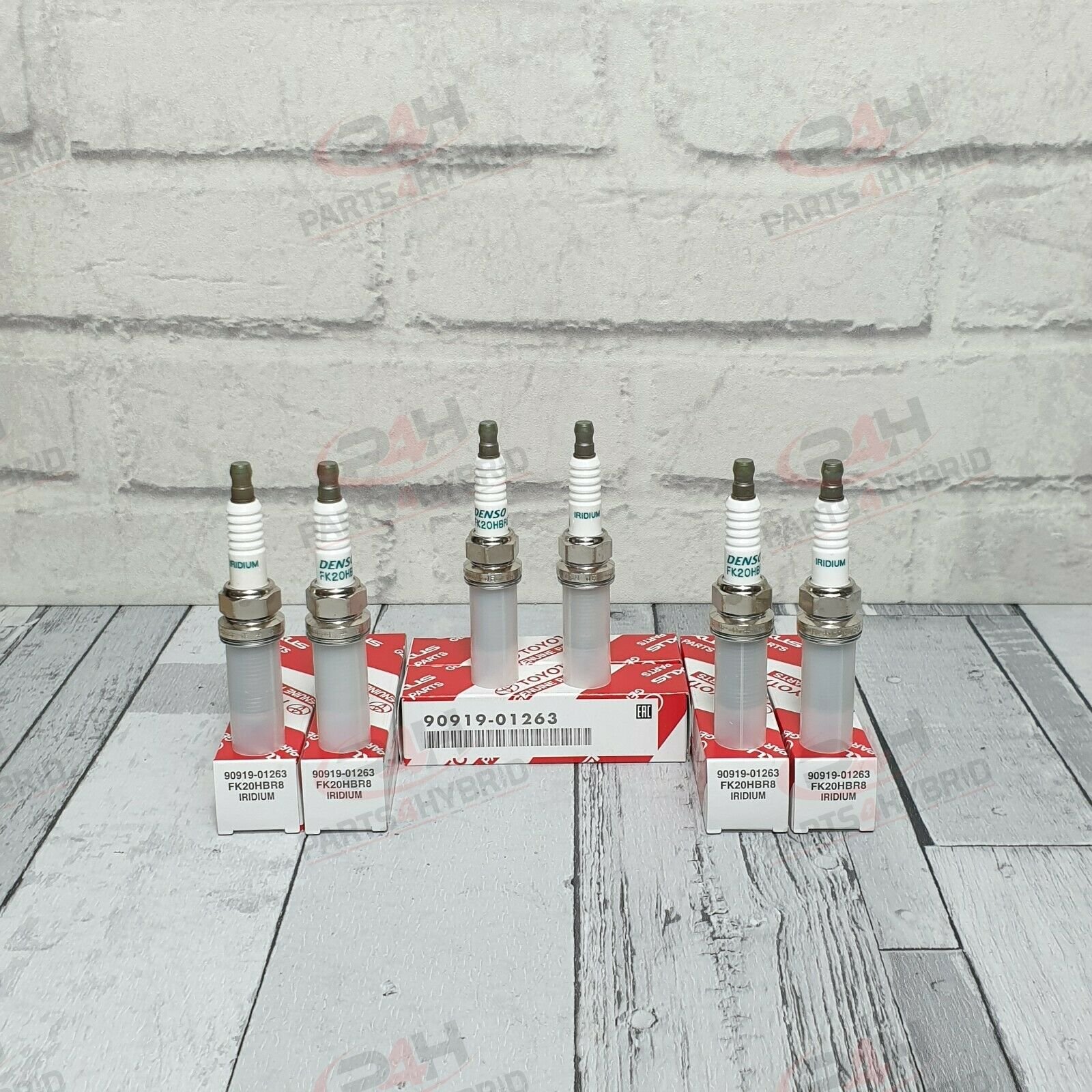 Denso Iridium Spark Plugs FK20HBR8 For Lexus IS250C IS300 GS300 RX450H – 90919-01263 (6 Cylinder)