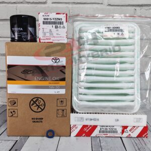 Genuine Toyota Sienta Service Kit NCP175 1.5L 2015 Onwards 5W30 Oil & Filters