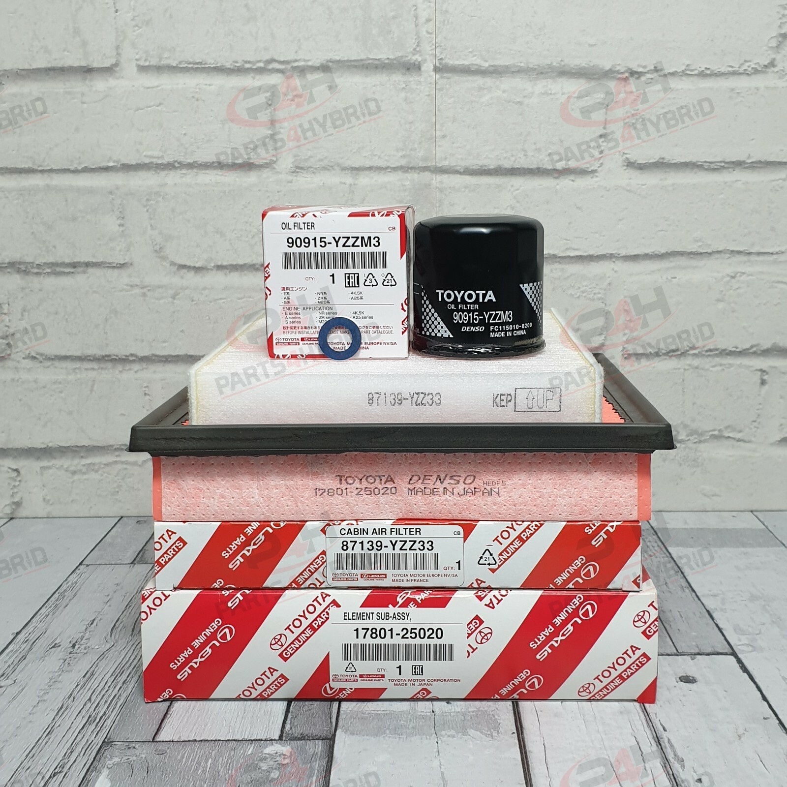 Genuine Toyota Yaris GR Service Filters 2020 Onwards GXPA16 All Filters & Washer