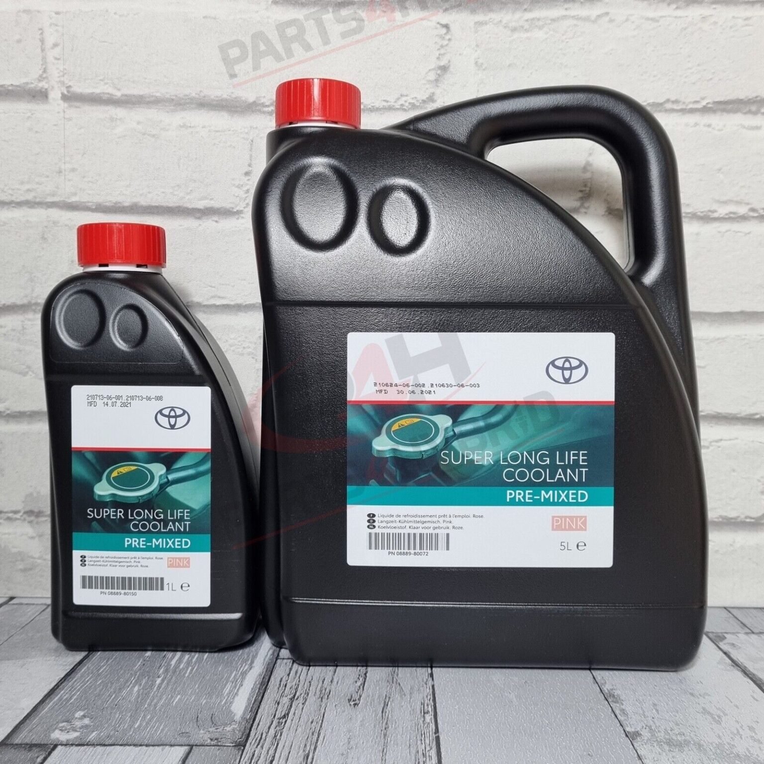 GENUINE TOYOTA SUPER LONG LIFE ANTIFREEZE PINK COOLANT 5L PRE MIXED ...