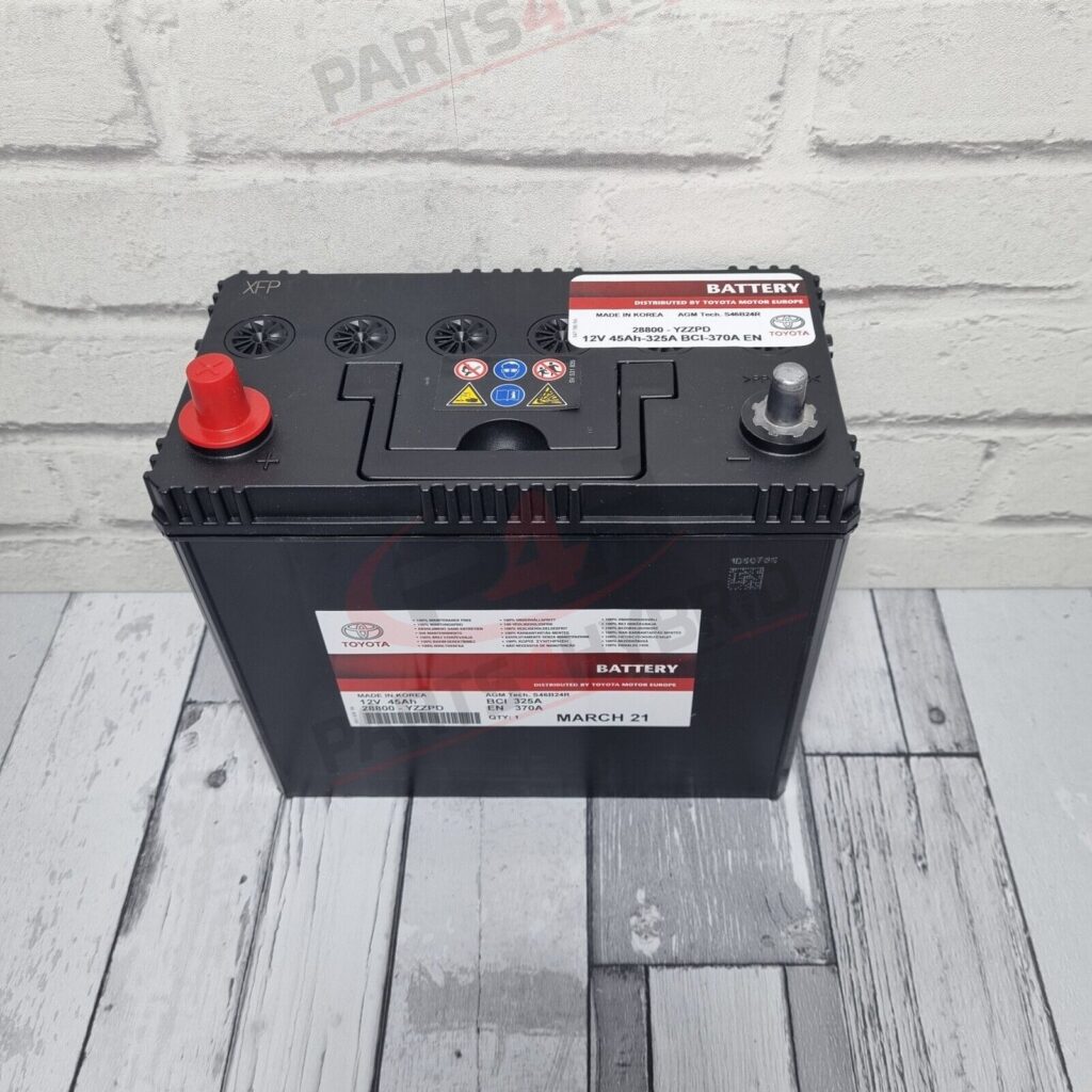 GENUINE TOYOTA PRIUS PLUS BATTERY 12V 45AH AUXILIARY BATTERY 28800 YZZPD Parts4hybrid