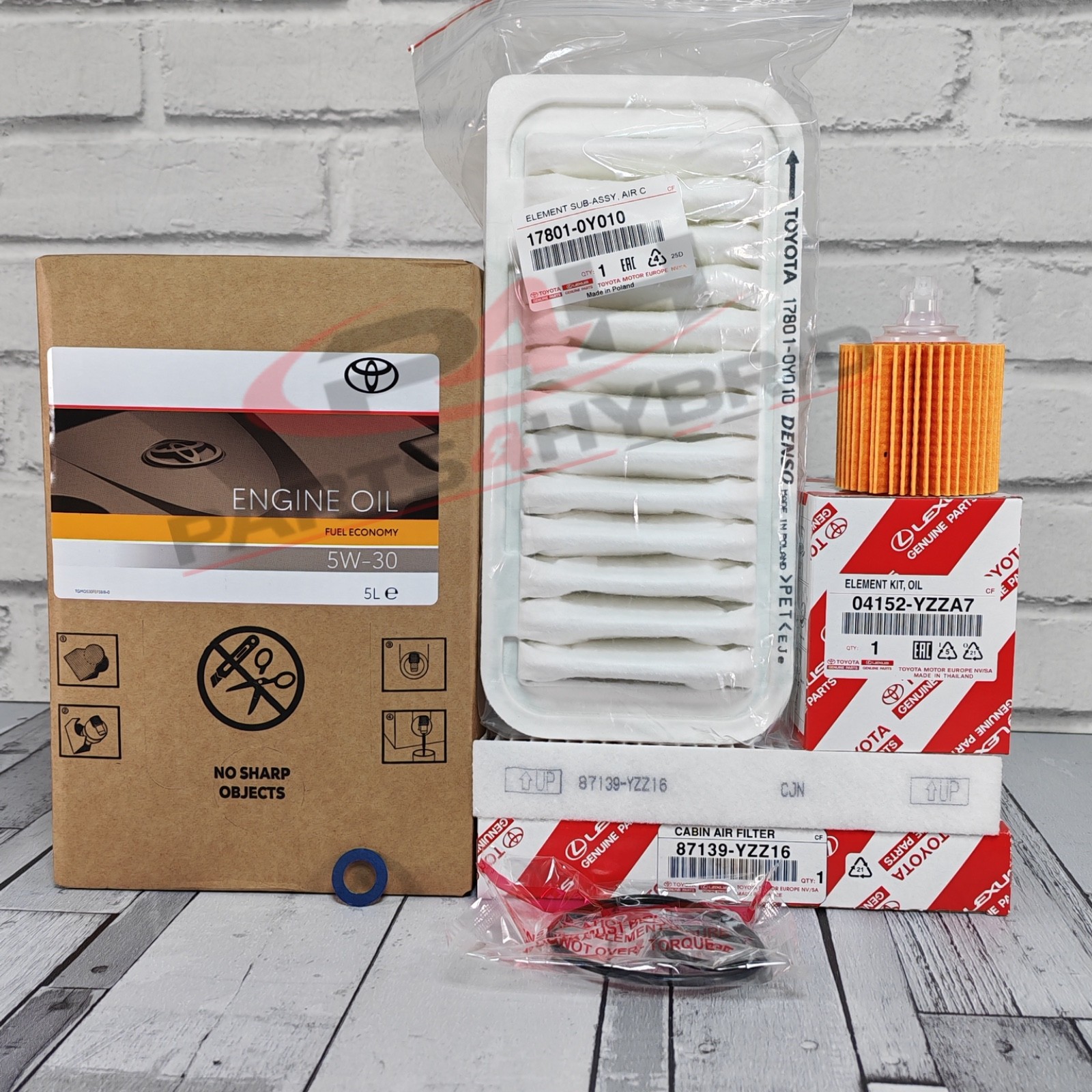 Genuine Toyota Urban Cruiser Service Kit 1.3L 2009-2016 NSP110 5W30 Oil &Filter