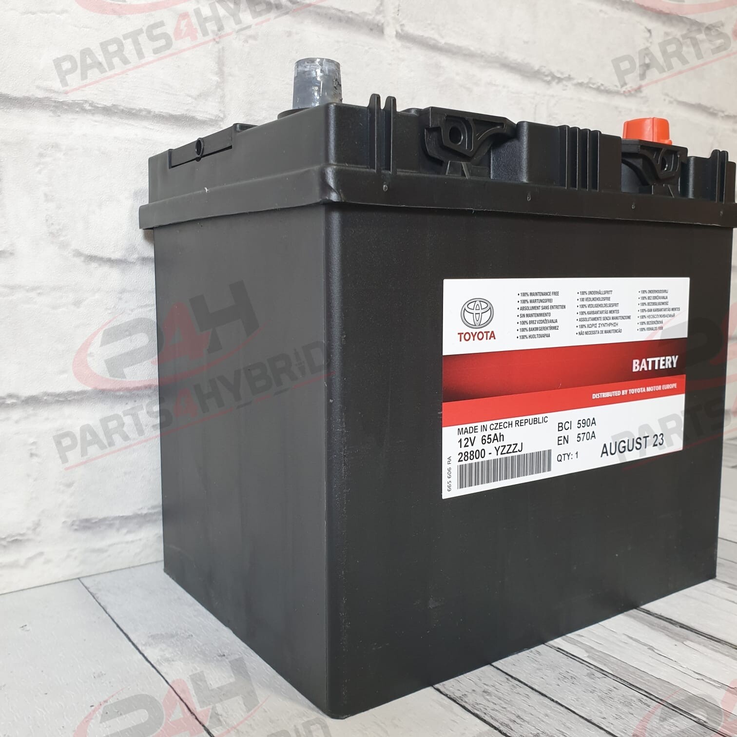 Genuine Toyota Auris 12V Battery 65AH Auxiliary Battery 55D23L 28800-AZC20 D23 - Image 3