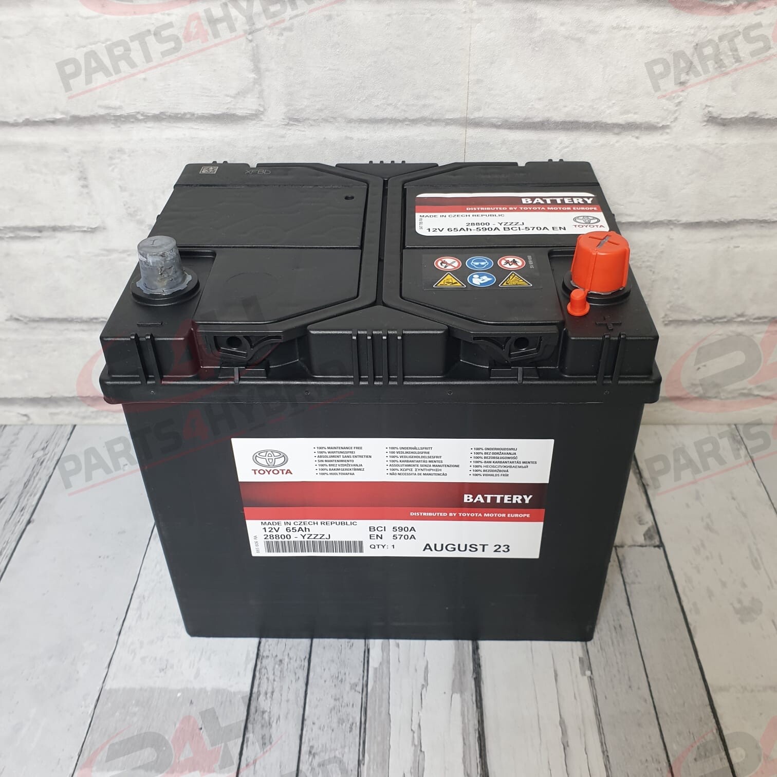 Genuine Toyota Auris 12V Battery 65AH Auxiliary Battery 55D23L 28800-AZC20 D23 - Image 5