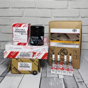 Genuine Toyota Alphard Hybrid Service Kit 08 - 15 5W30 Oil Spark Plugs & Filters