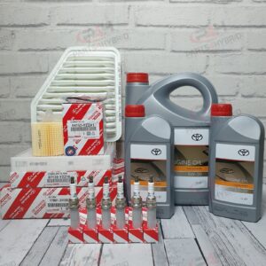 Genuine Toyota Alphard Service Kit GGH20 3.5L 2008-15 With Spark Plugs & 7L 5W30