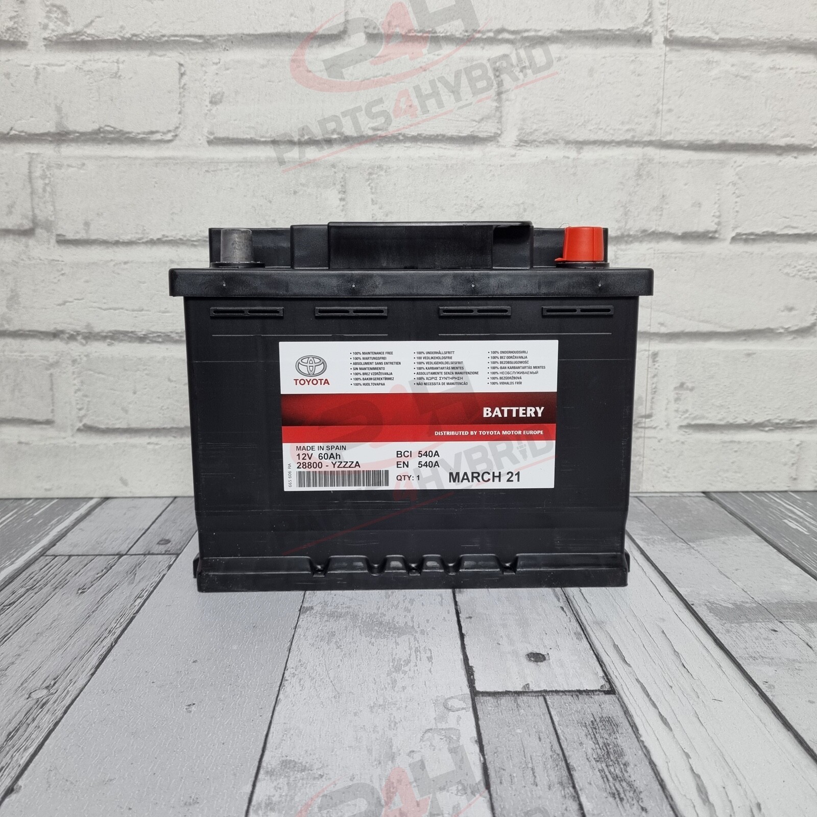 Genuine Toyota Avensis 12V Battery 60AH Starter Battery 28800-AZC09 1997-2003