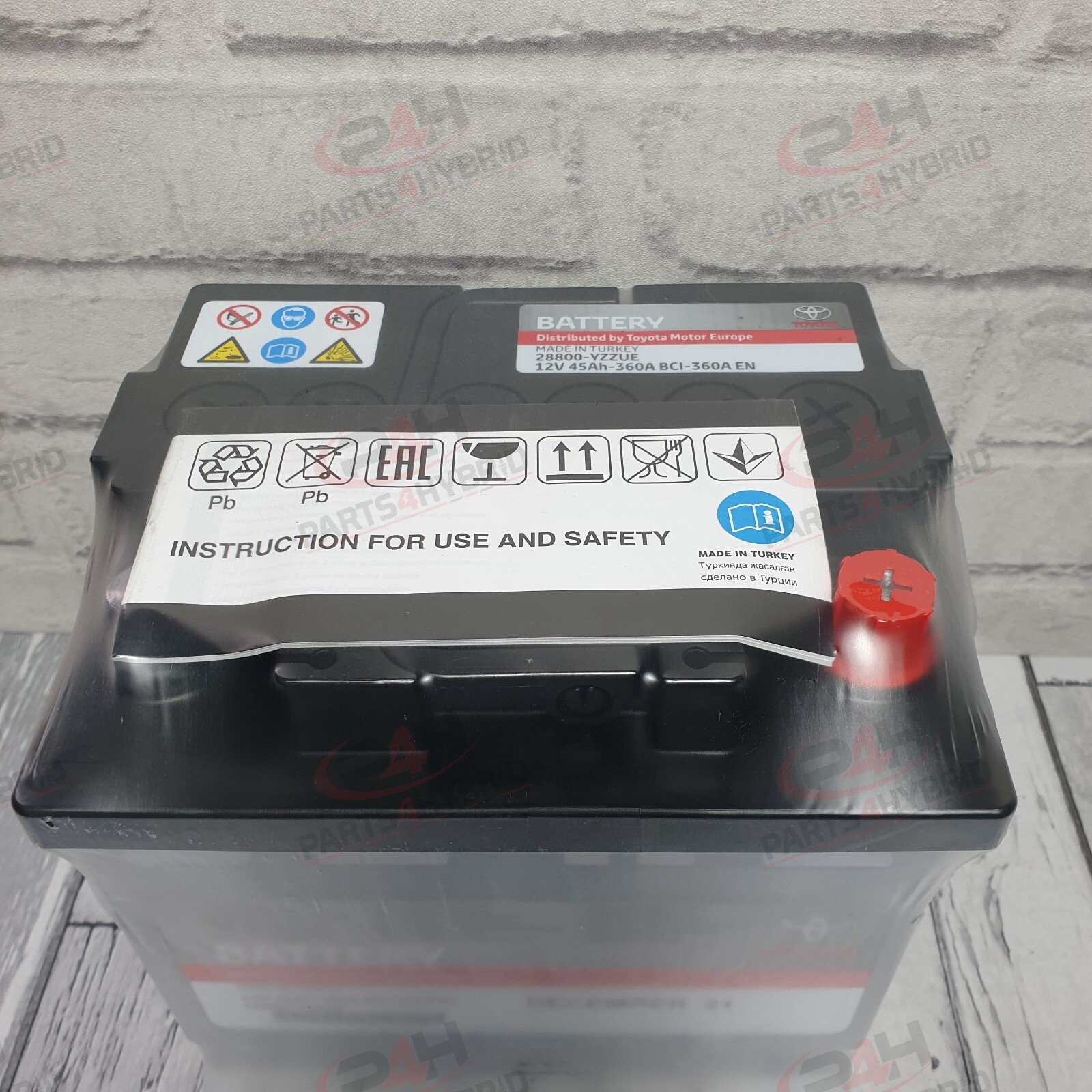 Genuine Toyota C-hr 12V Battery Ngx50 1.2 45AH Auxiliary Battery Oem 28800-AZC01 - Image 4