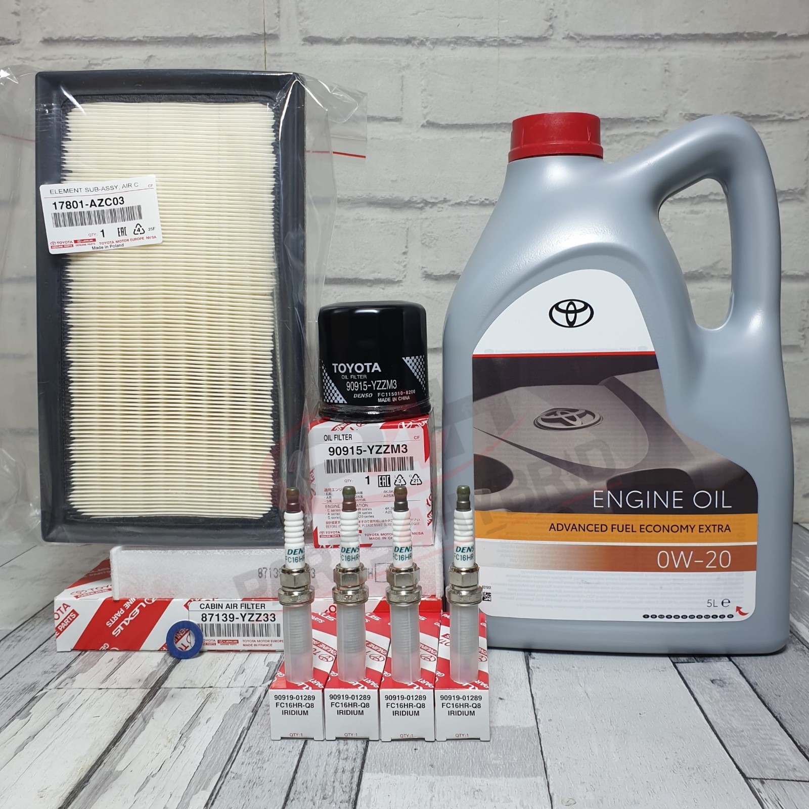 Genuine Lexus ES300H Hybrid Service Kit AXZH10 2.5L 2018-2022 With Spark Plugs