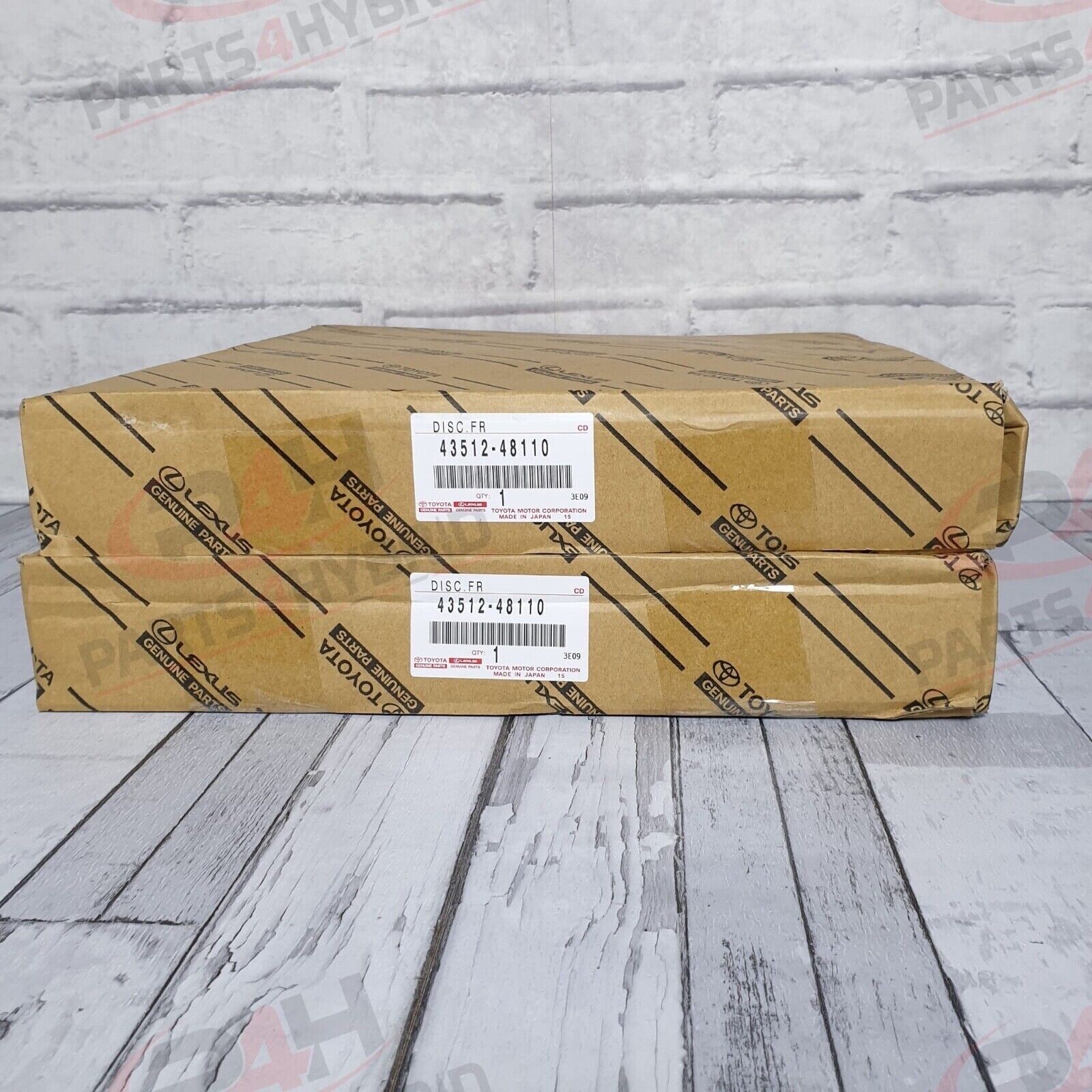 Genuine Lexus NX300H Front Brake Discs Oem Part 43512-48110 Left & Right Sise