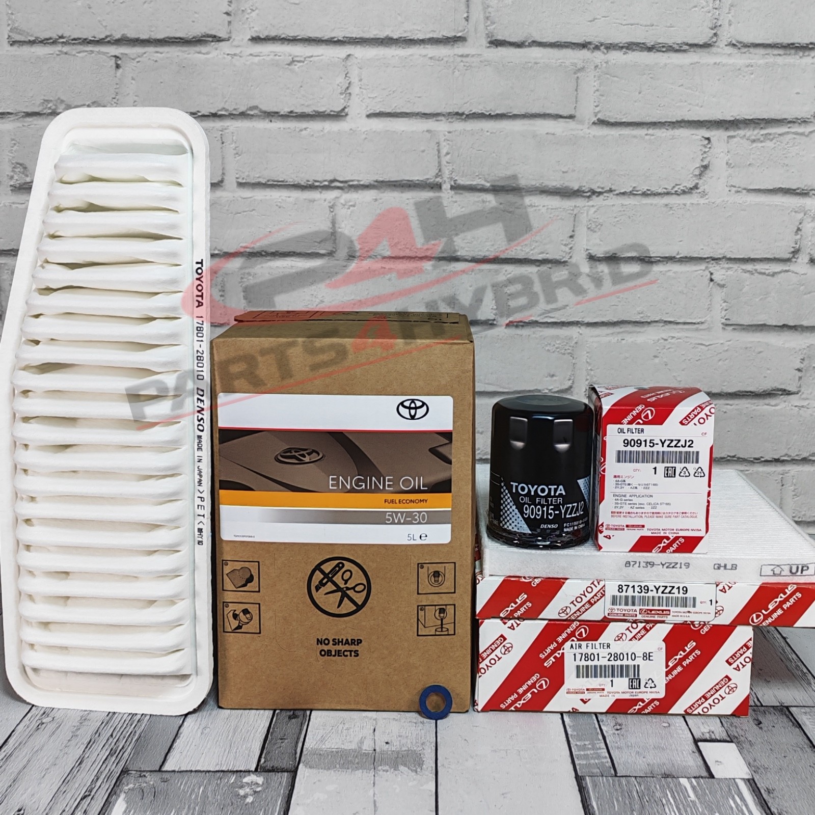 Genuine Toyota Alphard Service Kit ANH15 2.4L 2002-2008 With 5W30 Oil & Filters