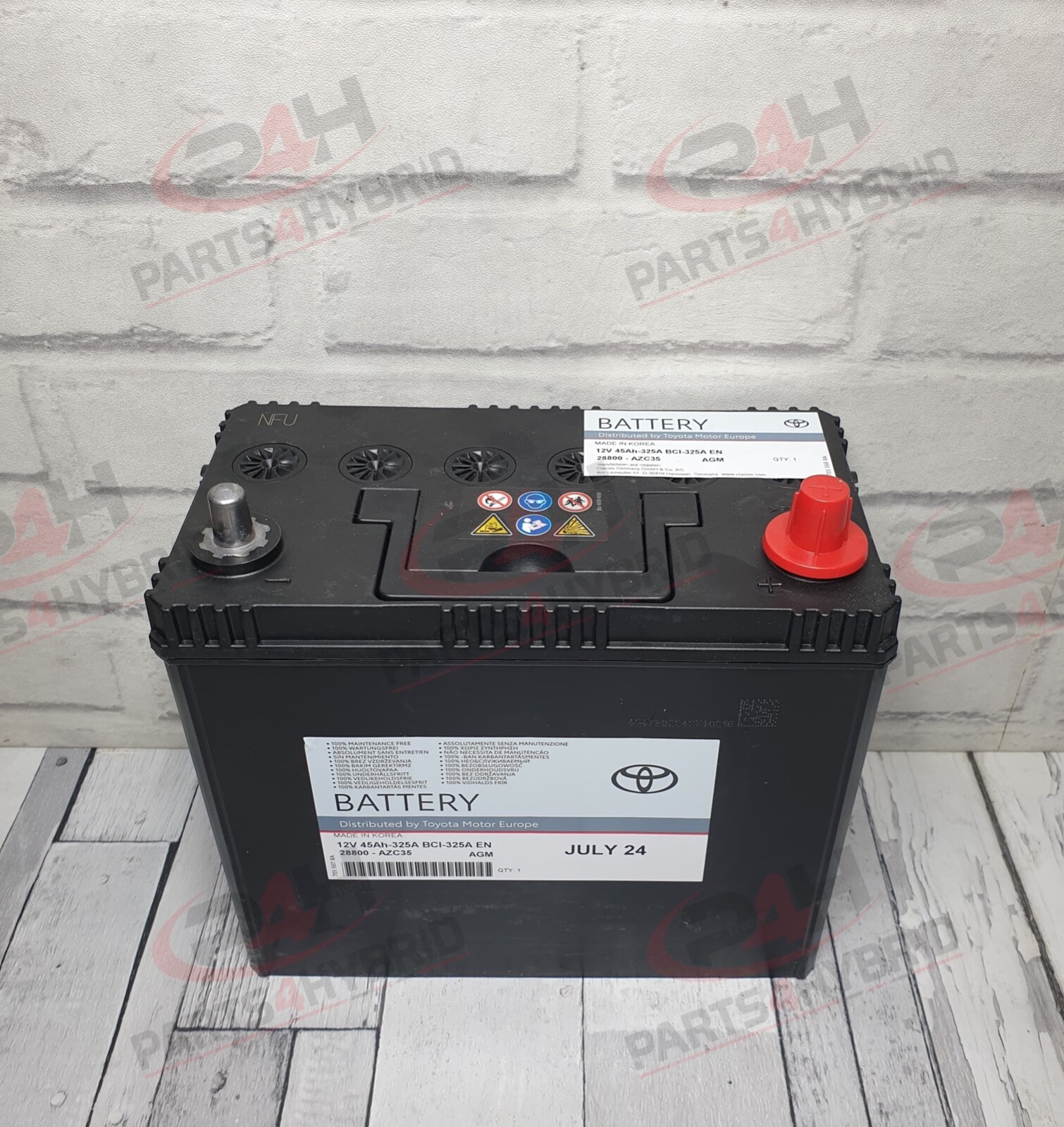 Genuine Lexus IS300H 12V Battery 45AH Auxiliary Battery 28800-AZC35 S46B24L - Image 3
