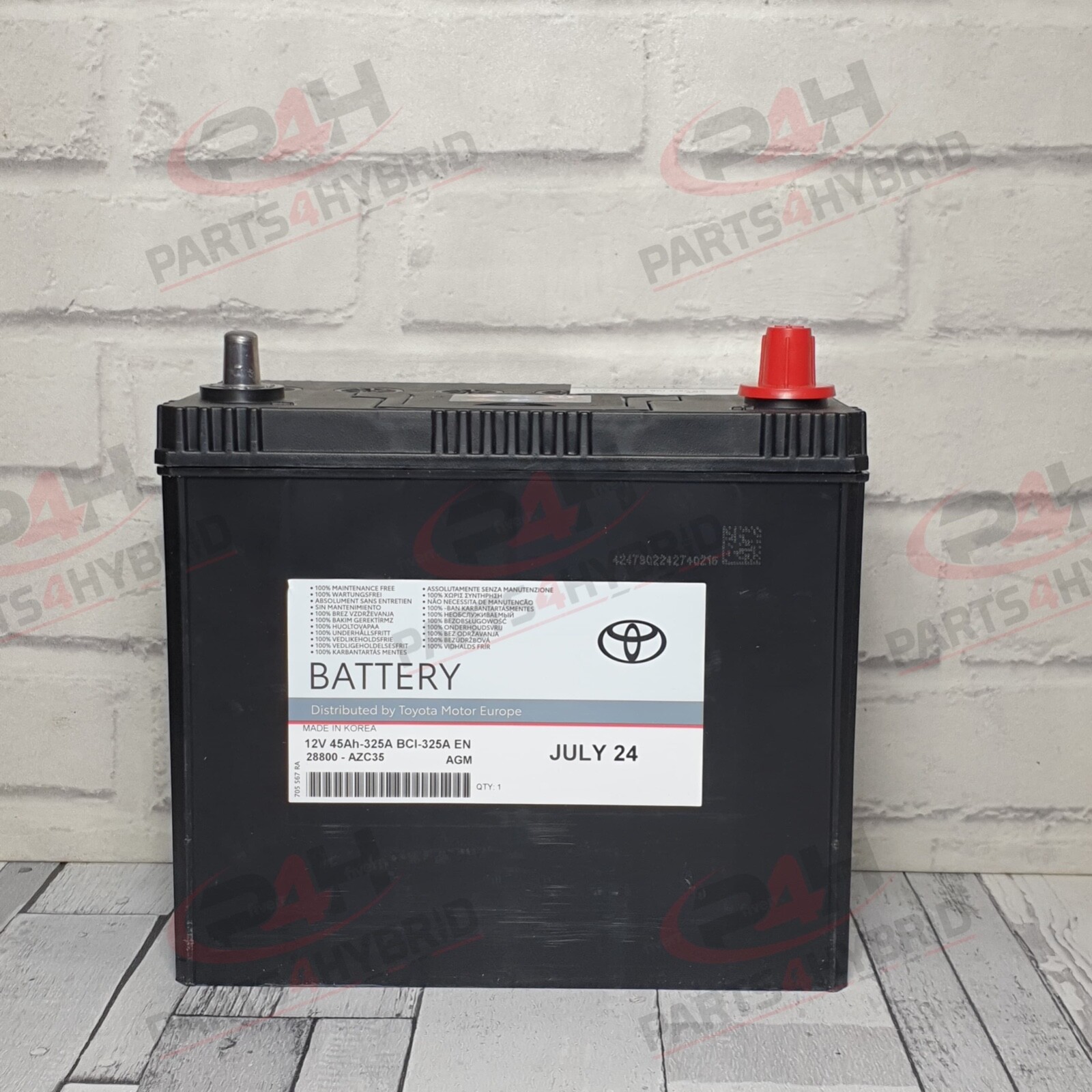 Genuine Lexus IS300H 12V Battery 45AH Auxiliary Battery 28800-AZC35 S46B24L