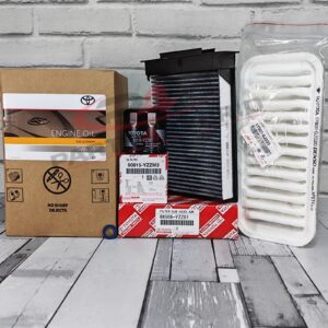Genuine Toyota Aygo 1.0L Service Kit KGB10 2005 To 2014  5W30 Oil & All Filters