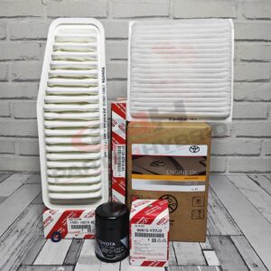 Genuine Toyota Previa Service Kit ACR30 2.4L 2000-2006 With 5W30 Oil & Filters