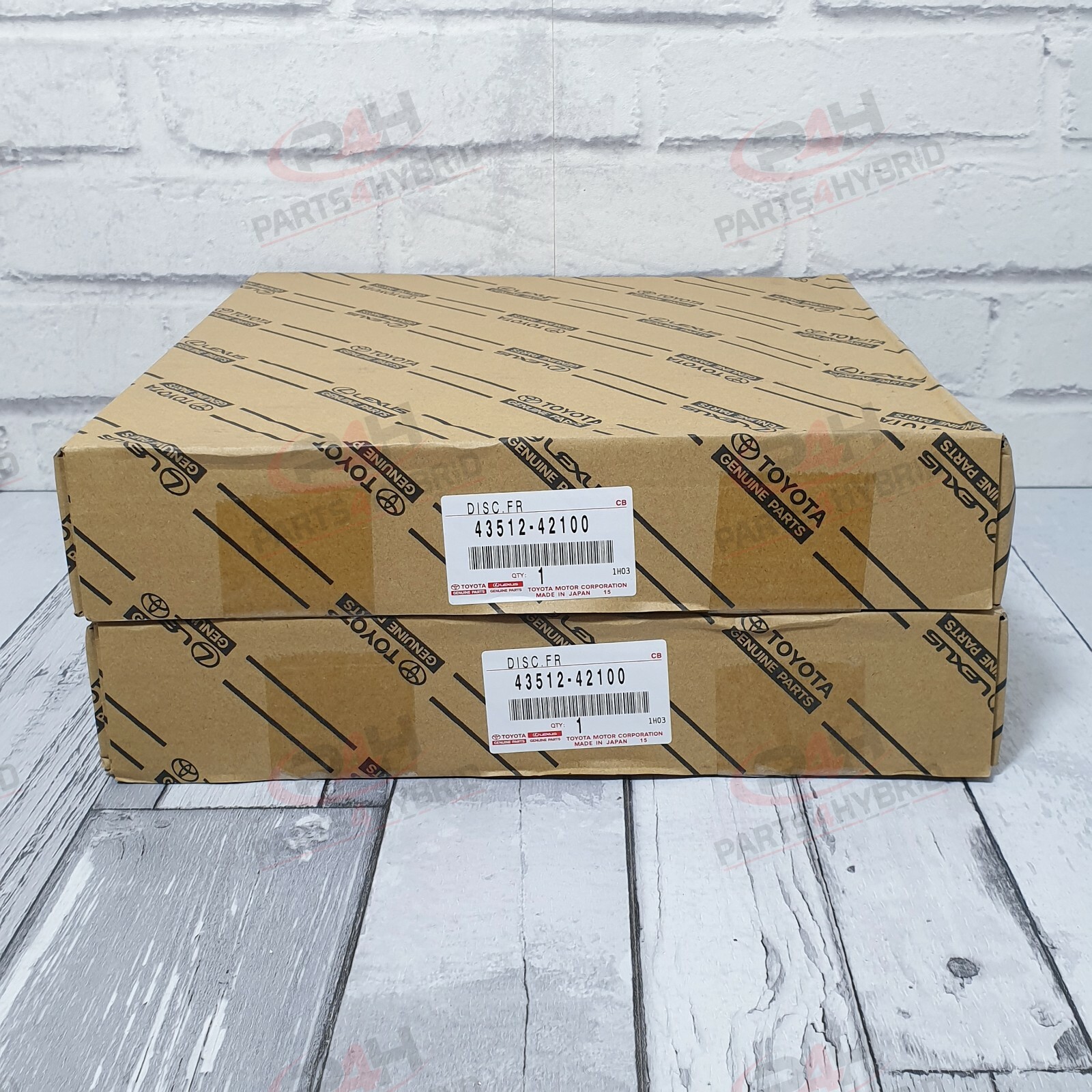 Genuine Toyota Rav4 Front Brake Discs 43512-42100 Pair Left & Right 2012-2019