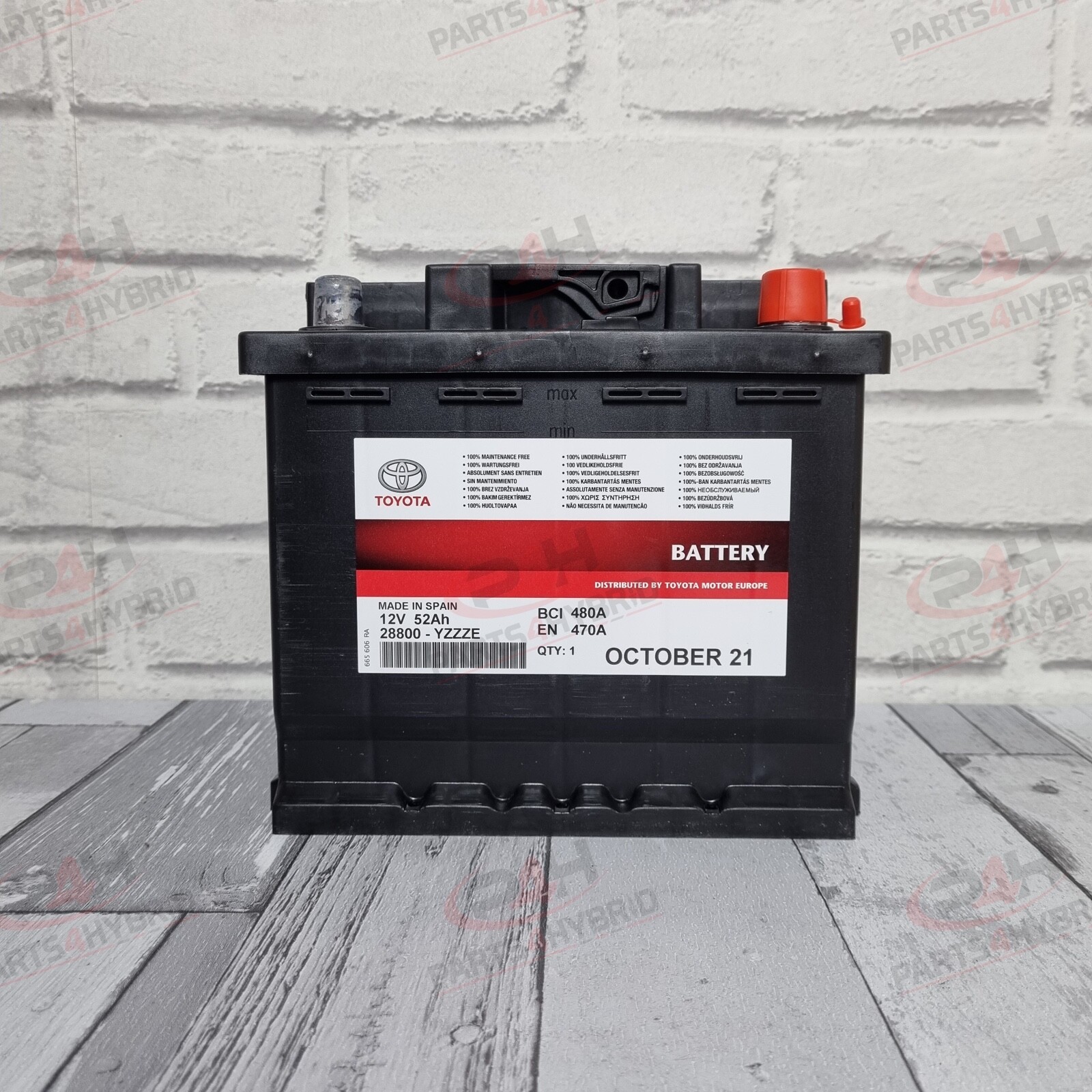 Toyota Yaris Battery Genuine 12V Battery 28800-AZC13 Nsp90 Scp90 1.3L